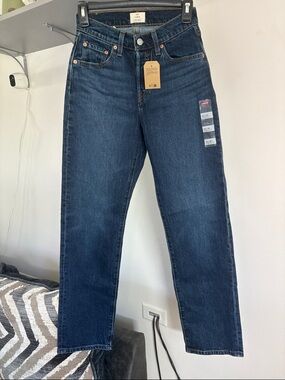 Levi's Dark Blue Straight Leg Jeans